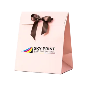 Die cut Ribbon Handle Bag