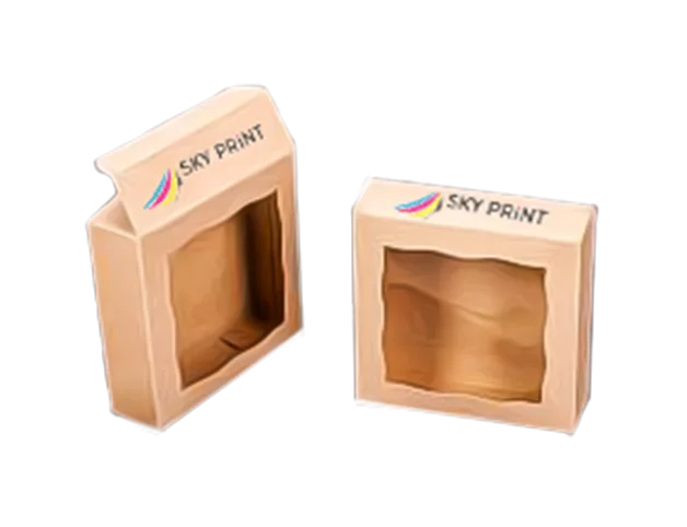 Tuck window cut box Tuck window cut box
