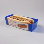 Printed hotdog tray