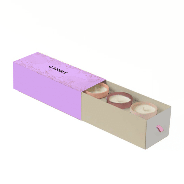 Branded candle sleeve box