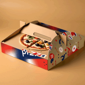 Custom Handle Pizza Box