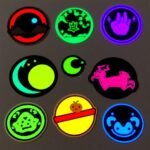 Glow in the dark star stickers